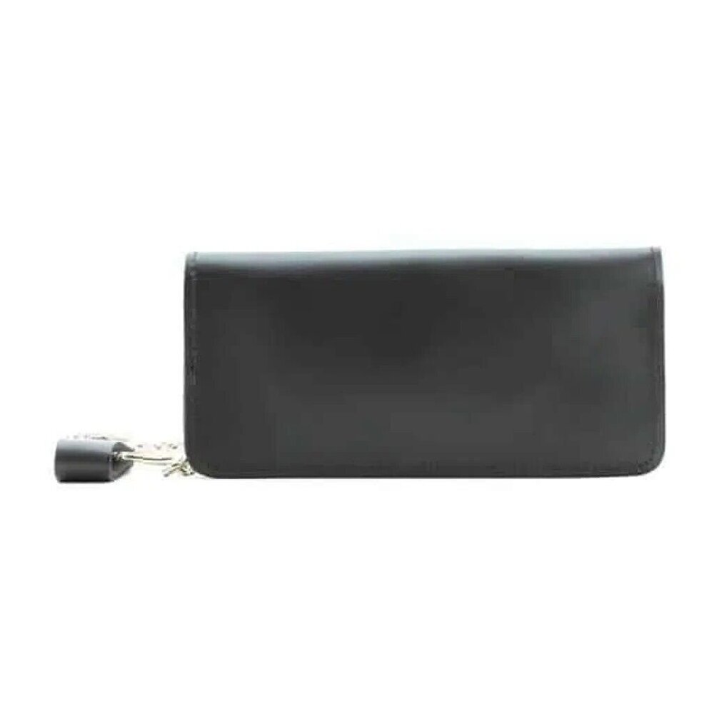 Men's Classic Genuine Premium Leather Snap Chain Trucker Biker Wallet Black NEW - Picture 6 of 9